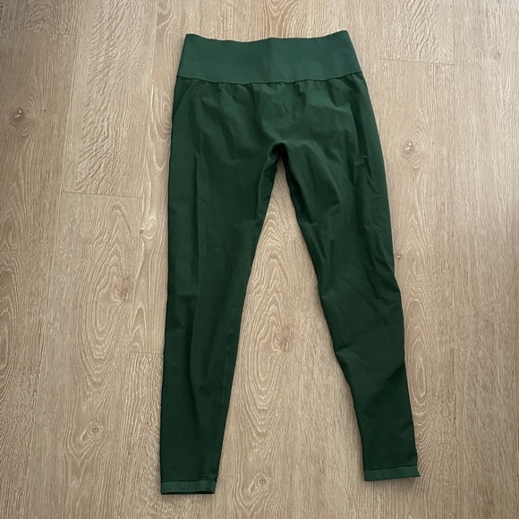 Aurola Dark Green High-Waisted Leggings - Picture 1 of 4